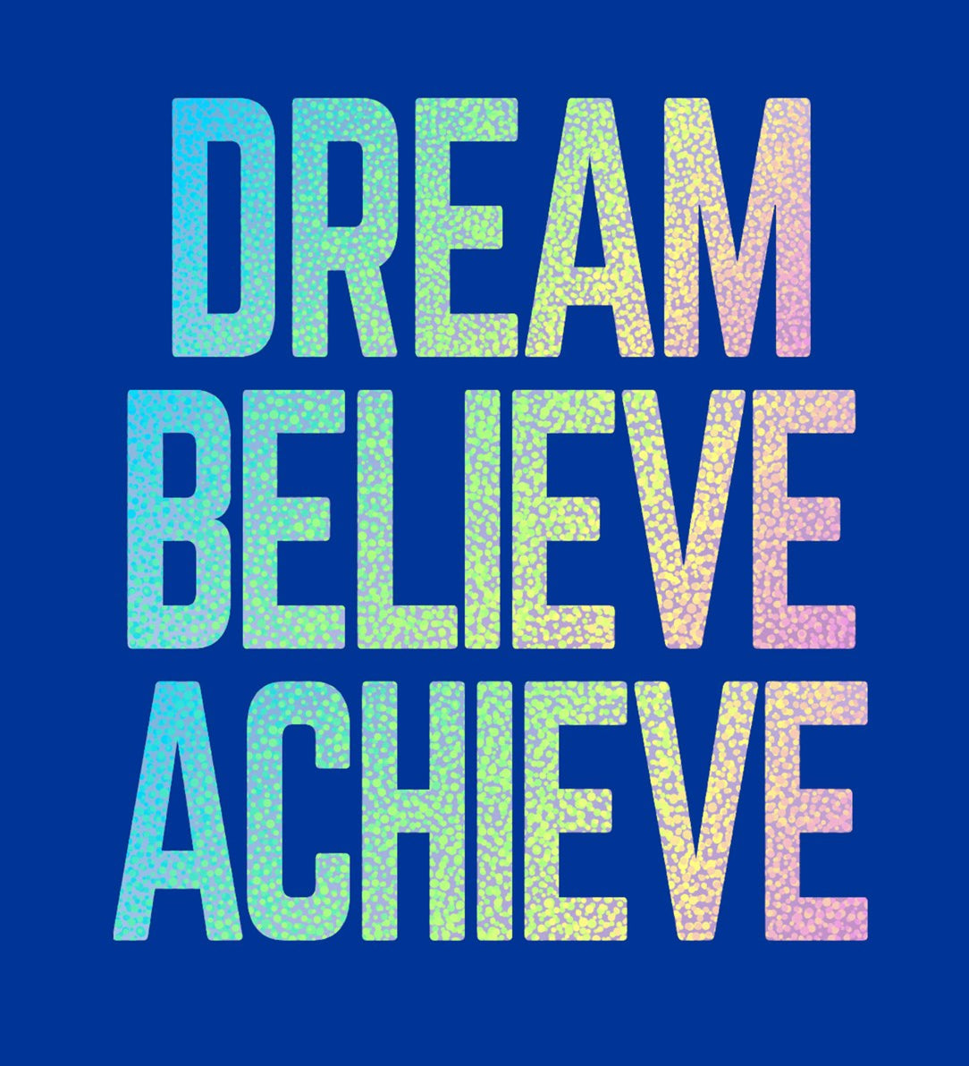 Dream Believe Achieve inspirational journal book for goal setting motivation and positivity Available at Be Charmed