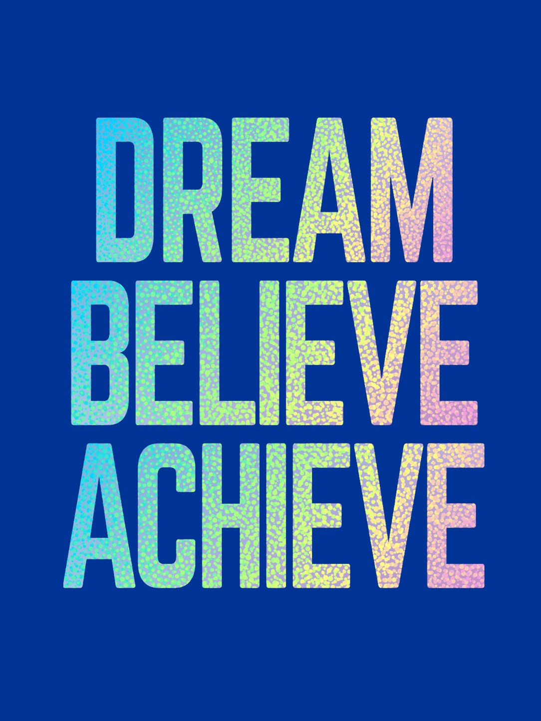Dream Believe Achieve inspirational journal book for goal setting motivation and positivity Available at Be Charmed