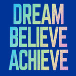 Dream Believe Achieve inspirational journal book for goal setting motivation and positivity Available at Be Charmed