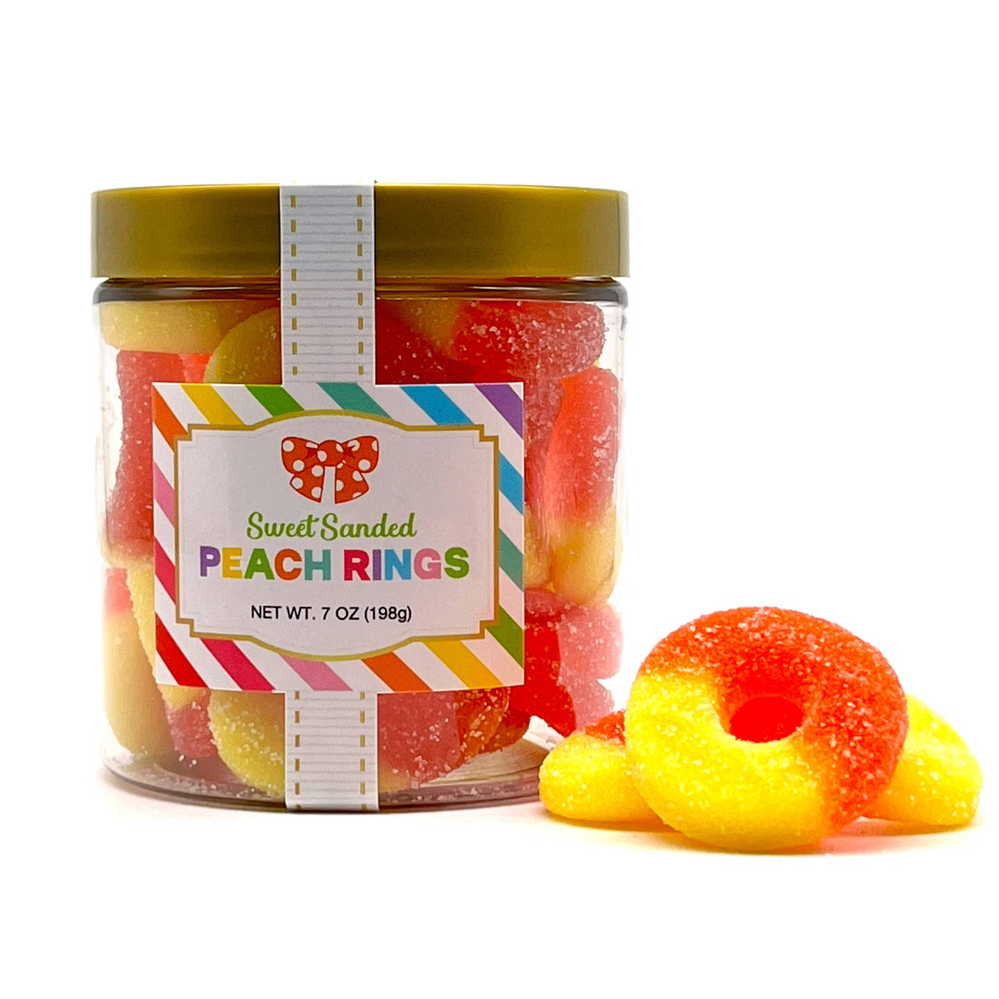 Oh Sugar Candy Sugar Stacks Everyday Peach Gummy Rings