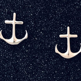 East Wind Silver Co - Anchor Sterling Silver Earrings