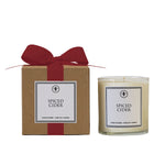 Ella B 11oz Spiced Cider Candle – cozy apple and spice fall fragrance in a classic glass candle. Available at Be Charmed.