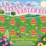 Interactive Ten Little Easter Eggs board book with tactile egg buttons for counting—Available at Be Charmed