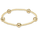enewton Admire Small Gold 2.5mm Bead Bracelet with 14k gold-filled beads, classic stretch design, and elegant minimalist style. Available at Be Charmed.
