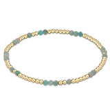 enewton Hope Unwritten Amazonite Gemstone Bracelet with soothing amazonite stones and 14k gold-filled beads. Stretch fit and elegant. Available at Be Charmed.