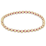 enewton Hope Grateful bracelet with bright pink beads in a symbolic pattern of gratitude; bold, stretch-fit, and stackable. Available at Be Charmed.