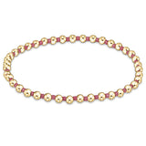 enewton Hope Grateful bracelet with bright pink beads in a symbolic pattern of gratitude; bold, stretch-fit, and stackable. Available at Be Charmed.
