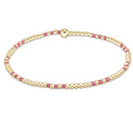 enewton Hope Joy 2mm Bead Bracelet in Bright Pink with sterling silver accents and stretch fit design. Stylish and available at Be Charmed.