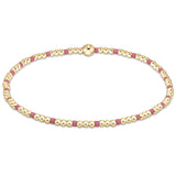 enewton Hope Sincerity Pattern 2 mm Bead Bracelet – bright pink seed beads and 2 mm 14 kt gold‑filled beads on high-performance elastic. Worry‑free wear—sleep, shower, sweat. Stackable everyday color. Available at Be Charmed