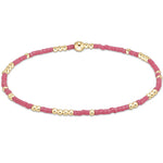 enewton Hope Unwritten Bright Pink Bracelet featuring vibrant pink beads and 14k gold-filled accents. Stretch-fit, stylish, available at Be Charmed.