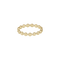 Gold ring with beaded design on a white background. Available at Be Charmed