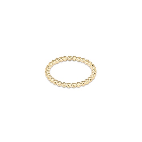 Classic Gold Ring 2mm by enewton featuring a slim 14k gold-filled band, ideal for stacking or daily wear; available at Be Charmed