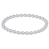 Classic Grateful Pattern 4mm Bead Bracelet by enewton featuring all-sterling silver beads with a stretch fit—timeless and meaningful; available at Be Charmed