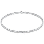 enewton Classic Sterling 2mm Bead Bracelet crafted with sterling silver. Minimalist, stretch design—stackable and water-friendly. Available at Be Charmed.