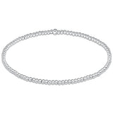 enewton Classic Sterling 2mm Bead Bracelet crafted with sterling silver. Minimalist, stretch design—stackable and water-friendly. Available at Be Charmed.