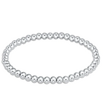 enewton Classic sterling silver 4mm bead bracelet, stretch-fit and stackable. Elegant and durable design. Available at Be Charmed.