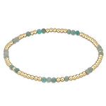 enewton Hope Unwritten Amazonite Gemstone Bracelet with soothing amazonite stones and 14k gold-filled beads. Stretch fit and elegant. Available at Be Charmed.