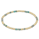 enewton Hope Unwritten Amazonite Gemstone Bracelet with soothing amazonite stones and 14k gold-filled beads. Stretch fit and elegant. Available at Be Charmed.