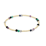 newton Hope Unwritten Gemstone Bracelet featuring natural gemstones, 14k gold-filled beads, and stretch-fit comfort. Great gift. Available at Be Charmed.
