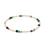 newton Hope Unwritten Gemstone Bracelet featuring natural gemstones, 14k gold-filled beads, and stretch-fit comfort. Great gift. Available at Be Charmed.