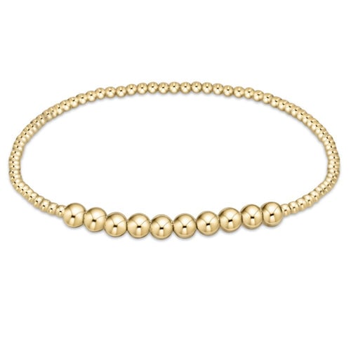 newton Gold Bliss 2mm Bracelet with 4mm Gold Bead, available at Be Charmed