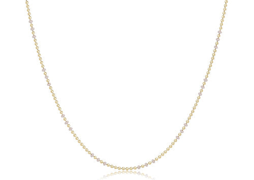 Enewton 15" Hope Joy Choker in Off-White – 14kt gold-filled beads. Worry-free wear. Available at Be Charmed Gifts.