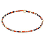enewton Hope Unwritten Bracelet – Give 'Em Pumpkin To Talk About with colorful seed beads and 14k gold-filled accents. Stretchy and water-friendly. Available at Be Charmed.