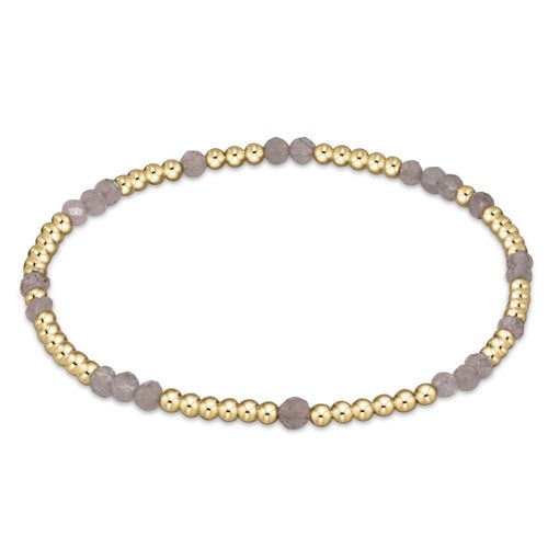 enewton Hope Unwritten Labradorite Gemstone Bracelet with iridescent labradorite stones and 14k gold-filled beads. Stretch fit, elegant, available at Be Charmed.