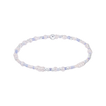 Beaded bracelet with pearls on a white background. Available at Be Charmed