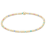 enewton Hope Sincerity Pattern 2mm Bead Bracelet – Hot Mess with 14k gold-filled and bold multi-color accent beads. Water-friendly and stackable. Available at Be Charmed.