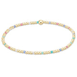 enewton Hope Sincerity Pattern 2mm Bead Bracelet – Hot Mess with 14k gold-filled and bold multi-color accent beads. Water-friendly and stackable. Available at Be Charmed.