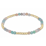 enewton Hot Mess SS Blissful 2.5mm Bead Bracelet with gold pattern detail, available at Be Charmed.