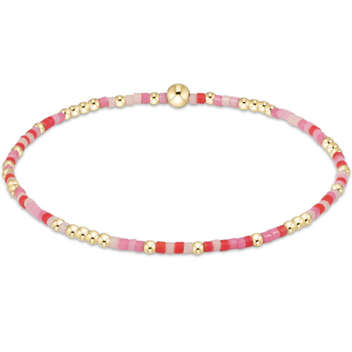 enewton Hope Unwritten Bracelet – Kind Of A Pig Deal with bright pink seed beads and 14k gold-filled accents. Stackable and water-friendly. Available at Be Charmed.