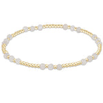 enewton Joy Pattern bracelet with 3mm moonstone beads and gold-filled accents; radiant, elegant, and stackable. Available at Be Charmed.