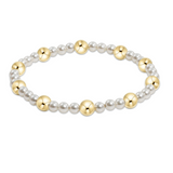 enewton Pearl Sincerity Pattern 4mm Bead Bracelet with 6mm Gold Beads, available at Be Charmed