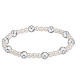 enewton Pearl Sincerity Pattern 4mm Bead Bracelet with 6mm Gold Beads, available at Be Charmed