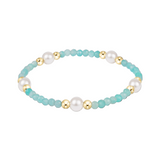 enewton Purpose Pearl 6mm Gem Bracelet with freshwater pearls and amzonite gemstone accent, stackable stretch bracelet for everyday wear Available at Be Charmed