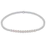 enewton Sterling Bliss 2mm Bead Bracelet – Pearl beads on sterling silver, perfect for layering, everyday wear, or gifting. Available at Be Charmed.