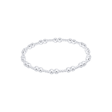 enewton Together Sterling 4mm beaded bracelet in sterling silver for stacking and everyday elegance. Available at Be Charmed.