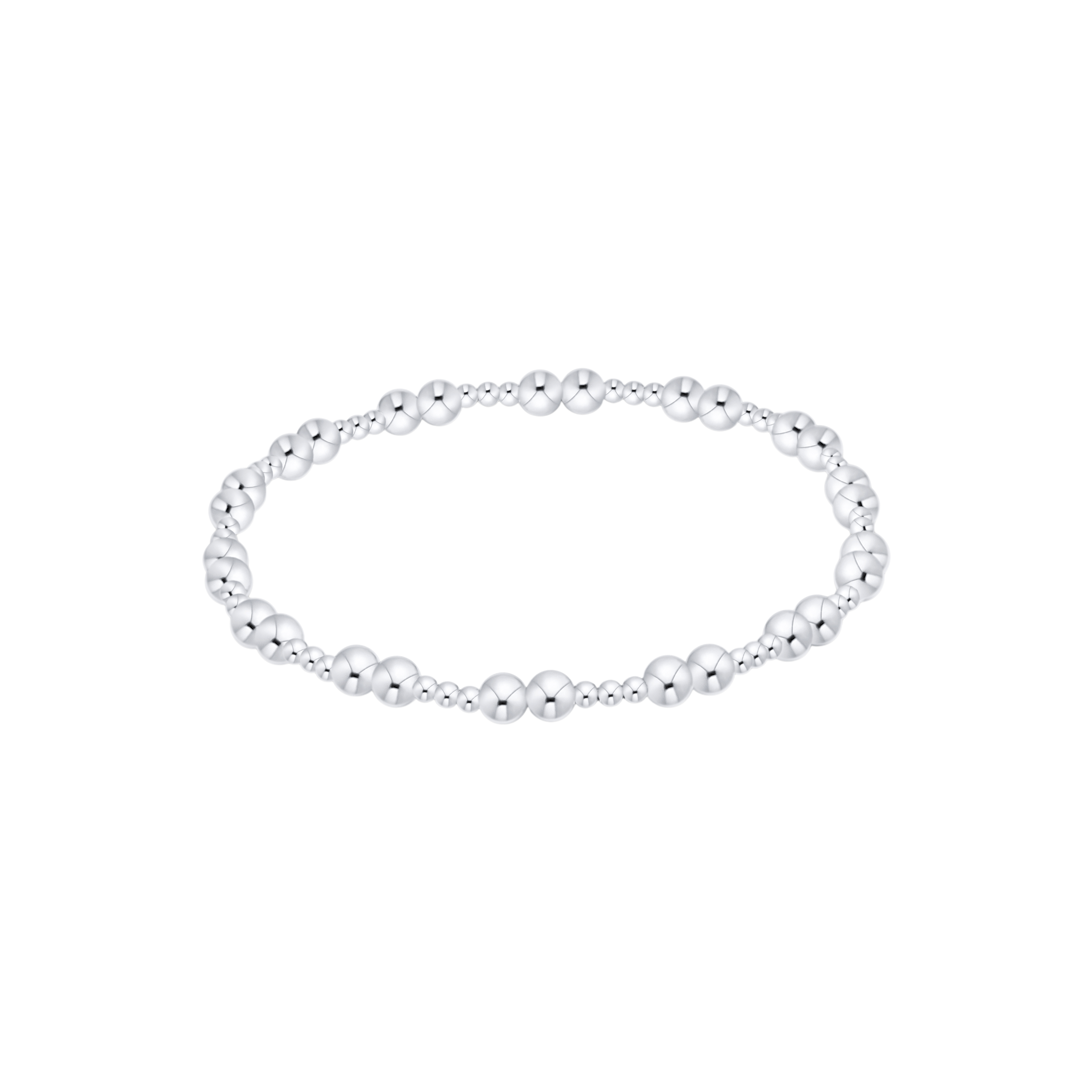 enewton Together Sterling 4mm beaded bracelet in sterling silver for stacking and everyday elegance. Available at Be Charmed.