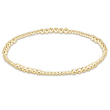 enewton Blissful gold bracelet featuring 3mm 14kt gold-filled beads on high-performance elastic, available at Be Charmed