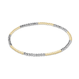 enewton Blissful Pattern 2mm Bead Bracelet in Bright Silver – elegant layering bracelet. Available at Be Charmed.