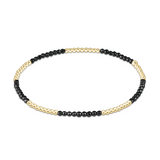 enewton Blissful Pattern Faceted Hematite 2mm Bead Bracelet – sparkling hematite layering bracelet. Available at Be Charmed.