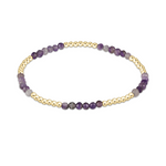enewton Blissful Pattern 2.5mm Bead Bracelet in Amethyst—colorful stacking bracelet. Available at Be Charmed