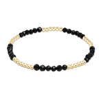 enewton Blissful Pattern 2.5mm Bead Bracelet in Faceted Onyx—classic stacking bracelet. Available at Be Charmed