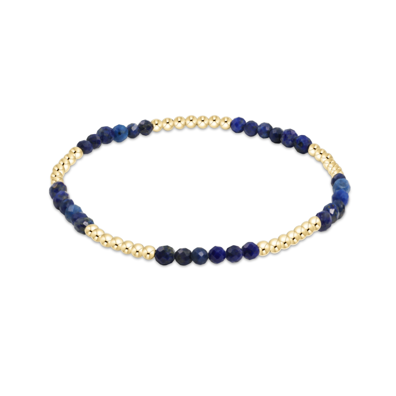 enewton Blissful Pattern 2.5mm Bead Bracelet in Lapis—blue gemstone stacking bracelet. Available at Be Charmed