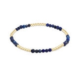 enewton Blissful Pattern 2.5mm Bead Bracelet in Lapis—blue gemstone stacking bracelet. Available at Be Charmed