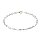 enewton Bright Silver Faceted Hematite 2mm Bead Bracelet – elegant faceted hematite layering bracelet. Available at Be Charmed.
