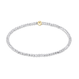 enewton Bright Silver Faceted Hematite 2mm Bead Bracelet – elegant faceted hematite layering bracelet. Available at Be Charmed.