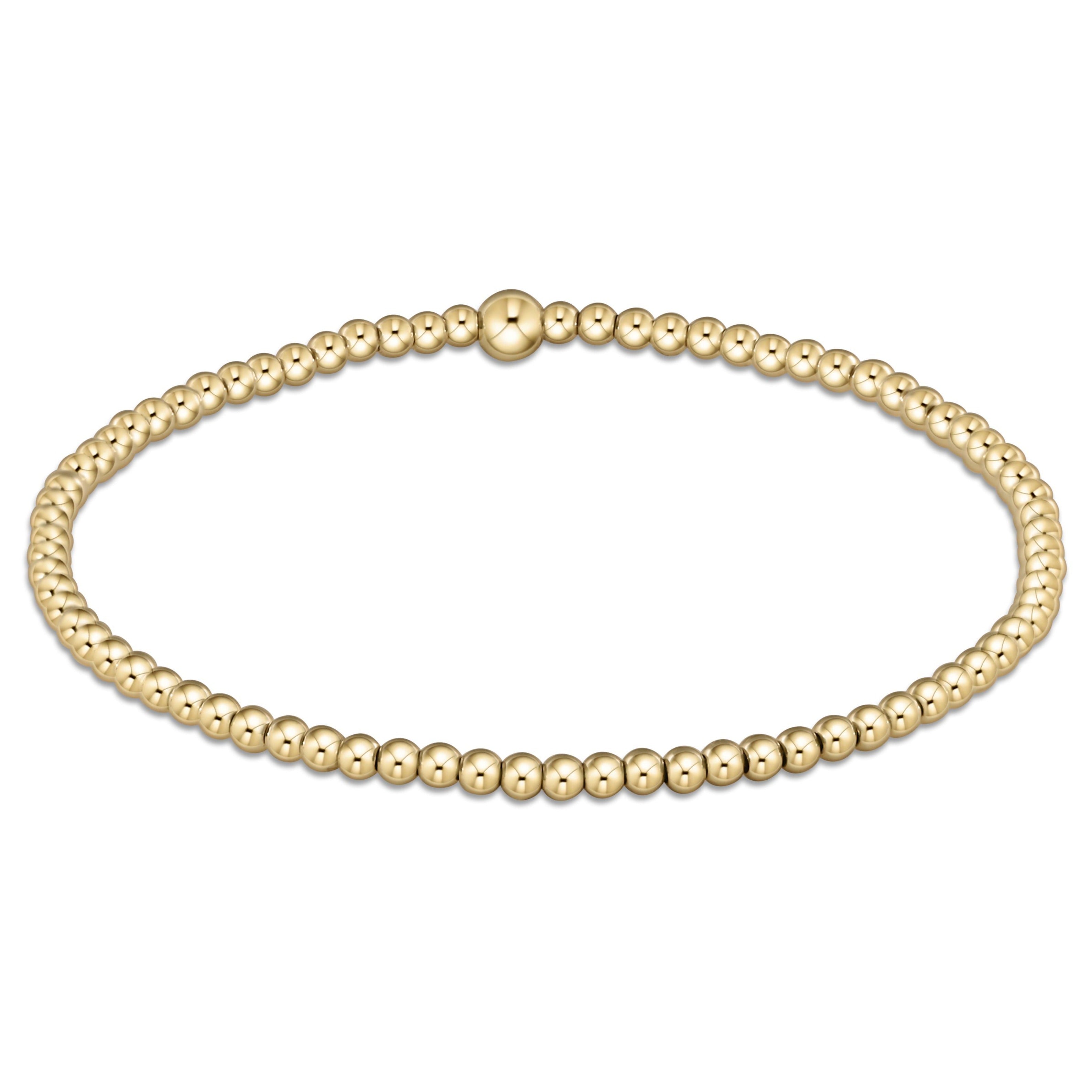 enewton 2.5 mm Classic Gold Bracelet available at Be Charmed